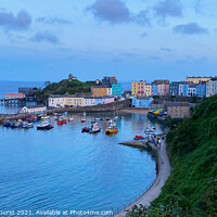 Buy canvas prints of Tenby Harbour Sunset by Jonathan Pankhurst