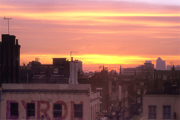 Sunrise over London Picture Board by Jonathan Pankhurst