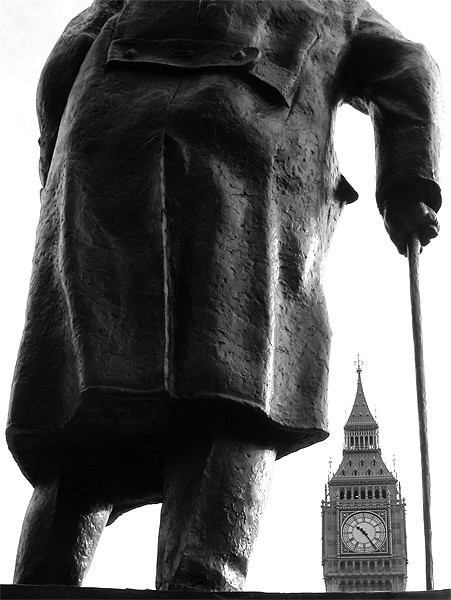 Churchill & Big Ben Picture Board by Jonathan Pankhurst