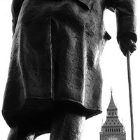 Buy canvas prints of Churchill & Big Ben by Jonathan Pankhurst