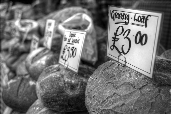 West Malling Market - The price of bread Picture Board by Jonathan Pankhurst
