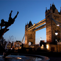 Buy canvas prints of Tower Bridge, London. Sunset by Jonathan Pankhurst