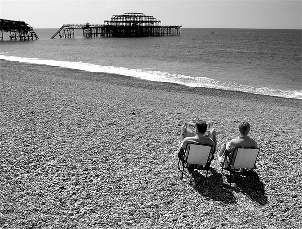 Idyllic British Beach Day Picture Board by Jonathan Pankhurst