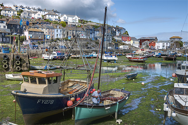 Enchanting Mevagissey Harbour Picture Board by Jonathan Pankhurst