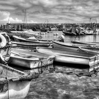 Buy canvas prints of Mevagissey, outer harbour by Jonathan Pankhurst