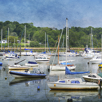 Buy canvas prints of Bembridge Harbour. by Annabelle Ward