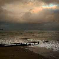 Buy canvas prints of Stormy Sea Shore by Annabelle Ward