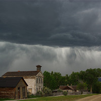 Buy canvas prints of Storm on Bannack, Montana by Claudio Del Luongo