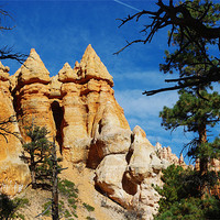 Buy canvas prints of Rock towers, Bryce Canyon, Utah by Claudio Del Luongo