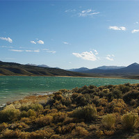 Buy canvas prints of Illipah Creek Reservoir, Nevada by Claudio Del Luongo