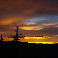 Buy canvas prints of Sun reflection, Rocky Mountains, Colorado by Claudio Del Luongo