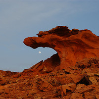 Buy canvas prints of “Moon eating dragon”, Little Finland, Nevada by Claudio Del Luongo