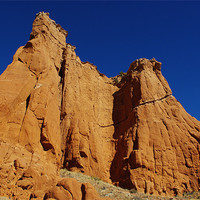 Buy canvas prints of Kodachrome rocks under blue sky, Utah by Claudio Del Luongo