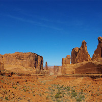 Buy canvas prints of Valley and rock formations, Arches National Park,  by Claudio Del Luongo