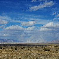 Buy canvas prints of Sand storm near Austin, Nevada by Claudio Del Luongo