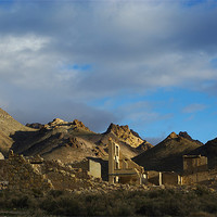 Buy canvas prints of Ghost town of Rhyolite, Nevada by Claudio Del Luongo