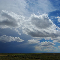 Buy canvas prints of Mixed skies in Montana by Claudio Del Luongo