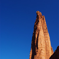 Buy canvas prints of Fisher Tower high into the sky, Utah by Claudio Del Luongo