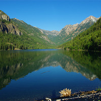Buy canvas prints of Beautiful Lake McDonald, Montana by Claudio Del Luongo
