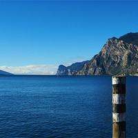 Buy canvas prints of Lake Garda near Riva, Italy by Claudio Del Luongo