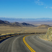Buy canvas prints of Highway 844, Nevada by Claudio Del Luongo