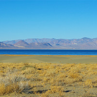 Buy canvas prints of Blue Pyramid Lake, Nevada by Claudio Del Luongo