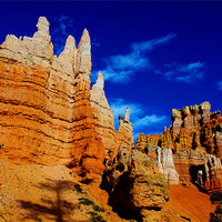 Buy canvas prints of Beautiful rock towers, Bryce by Claudio Del Luongo