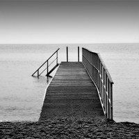 Buy canvas prints of Swimming Platform in Denmark by Sophie Martin-Castex