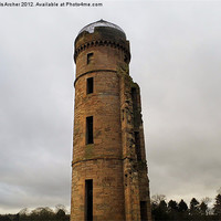 Buy canvas prints of Eglinton Castle Tower by Chris Archer