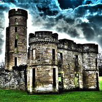 Buy canvas prints of Surreal Dramatic Eglinton Castle by Chris Archer