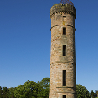 Buy canvas prints of Sunny Eglinton Tower by Chris Archer
