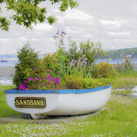 Buy canvas prints of  Sandbank Boat by Chris Archer