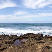 Buy canvas prints of Rocky Coastline Hawaii North Shore by Paula Guy