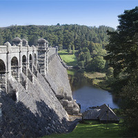 Buy canvas prints of Vyrnwy Reservoir Dam, Wales by Philip Berry