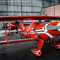 Buy canvas prints of Mini Red Bi-Plane by craig beattie