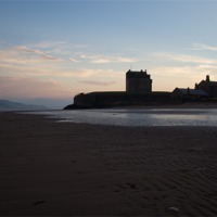 Buy canvas prints of Broughty Castle, Dundee at Sunset by craig beattie