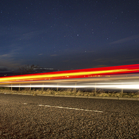 Buy canvas prints of Night drive under the stars by craig beattie