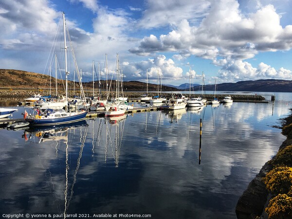 Portavadie Marina in Spring Picture Board by yvonne & paul carroll