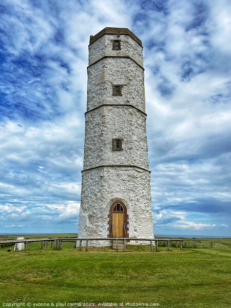 The old Flamborough lighthouse Picture Board by yvonne & paul carroll