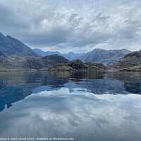 Buy canvas prints of The Cuillin Mountains on the Isle of Skye by yvonne & paul carroll