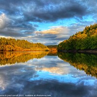 Buy canvas prints of Autumn light on Loch Drunkie by yvonne & paul carroll