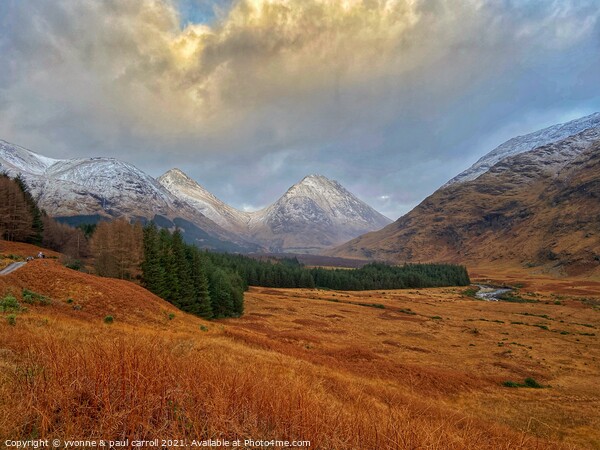Glencoe mountains Picture Board by yvonne & paul carroll