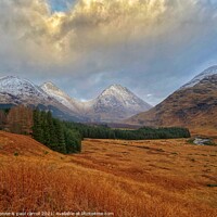Buy canvas prints of Glencoe mountains by yvonne & paul carroll