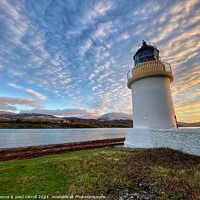 Buy canvas prints of Sunset at the Ardgour Lighthouse by yvonne & paul carroll