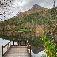 Buy canvas prints of The Pap of Glencoe reflected in Glencoe Lochan by yvonne & paul carroll