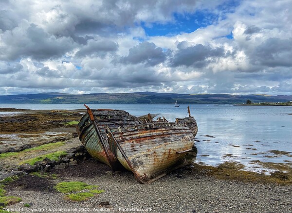 Salen Bay shipwreck, Isle of Mull Picture Board by yvonne & paul carroll