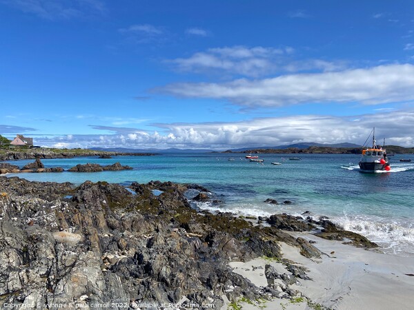A boat coming into to the slip on the Isle of Iona Picture Board by yvonne & paul carroll