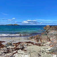 Buy canvas prints of White Beach, Isle of Iona by yvonne & paul carroll