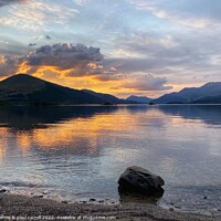Buy canvas prints of Sunset over Loch Lomond by yvonne & paul carroll