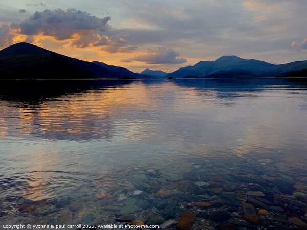 Sunset on Loch Lomond  Picture Board by yvonne & paul carroll